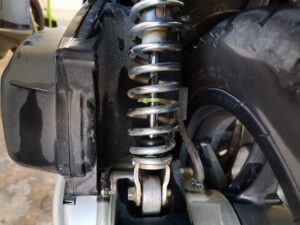 純正PCXの1名乗車ストローク