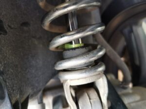 PCX純正サス1名乗車走行ストローク