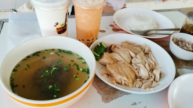 カオマンガイとシェイク